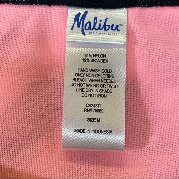 NWT, Malibu Dream Girl Pink Tie-Dye Bikini Bottom. Size Medium. 14.5" Waist - Picture 4 of 7